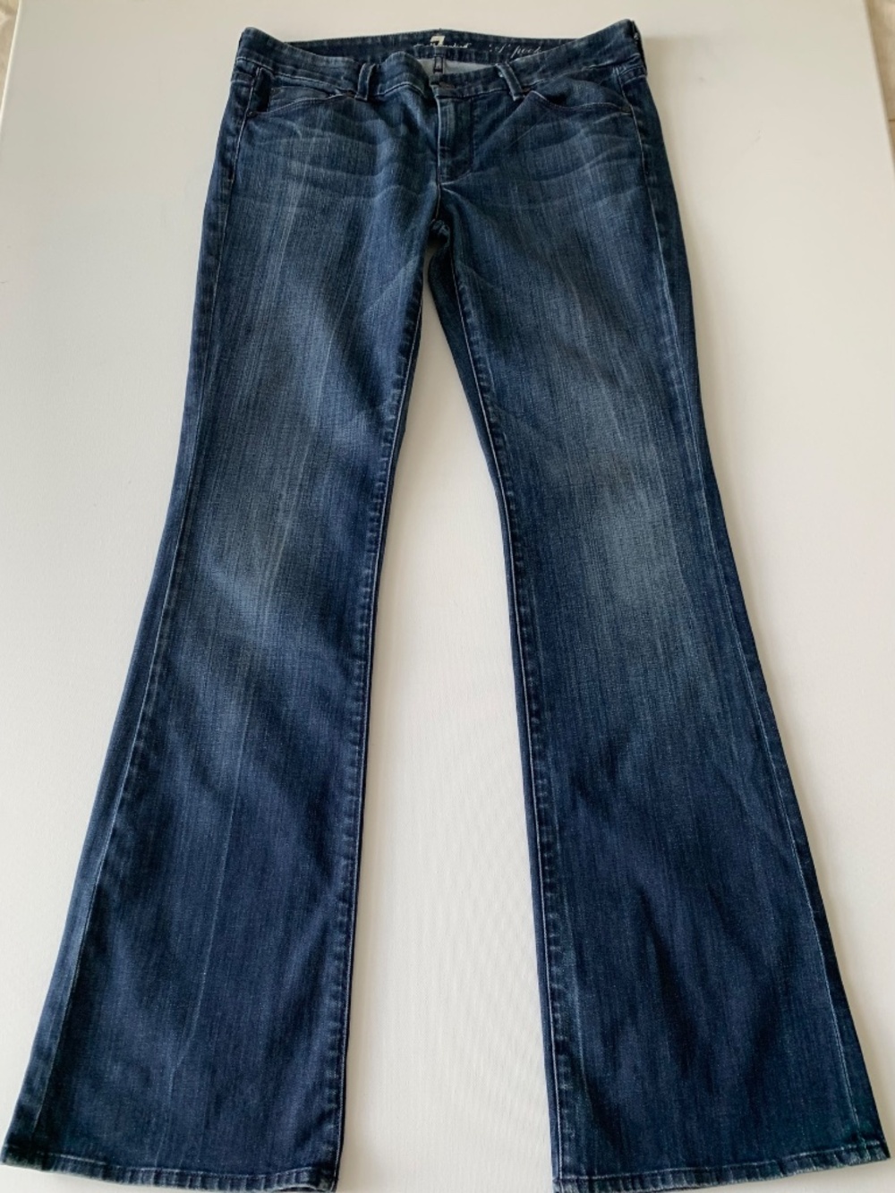 7 for All Mankind TrashyY2K Low Rise Flare Jean Vintage Women's Size 30